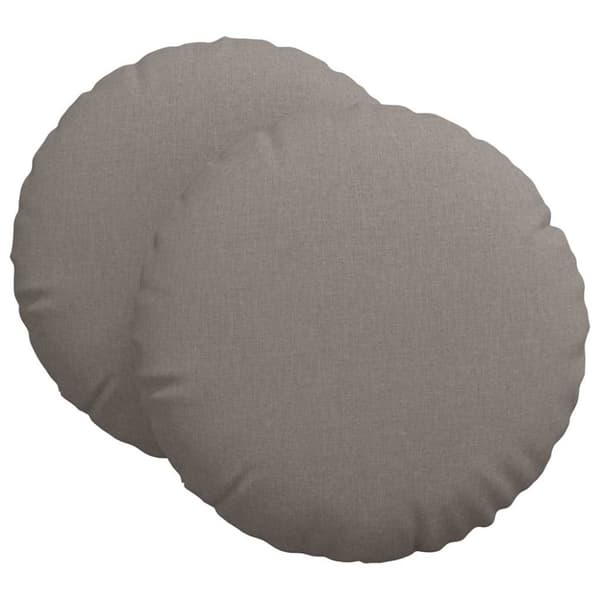 Sittkuddar 2 pcs Taupe Ø80 x 29 cm tyg