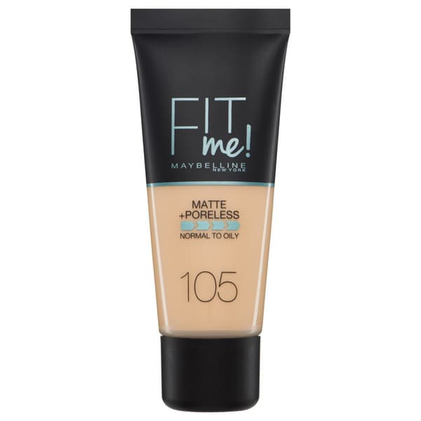 Fit Me Matte + Poreless Foundation- 105 Natural Ivory