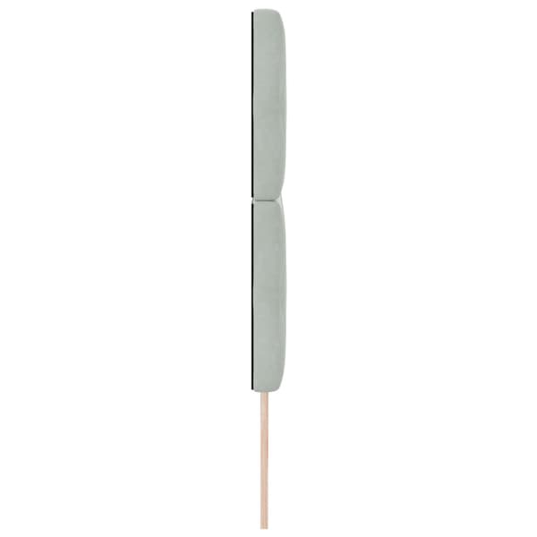 Huvudgavel Ljusgrå 200 cm Sammet
