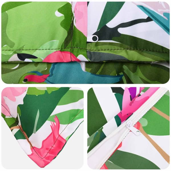 Kuddöverdrag 2 st HOUTEN Svart 45 x 45 cm Polyester