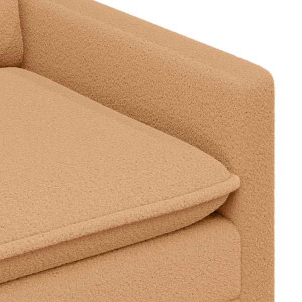 Soffa Beige 126 x 81 x 87,5 cm Tyg