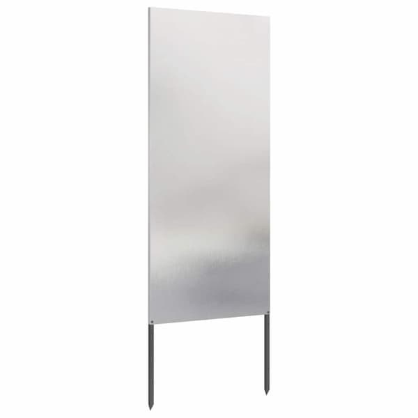 Trädgårds integritetsskärm Silver 50 x 140 cm Rostfritt stål
