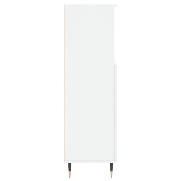 Badrumsskåp vit 30x30x100 cm konstruerat trä