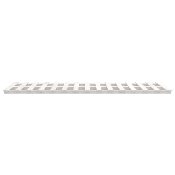 Sängram vit 135x190 cm massiv furu