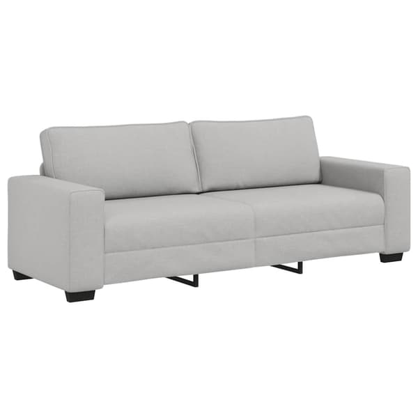 3-sitssoffa molngrå 220x77x82 cm tyg