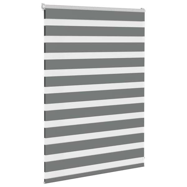 Rullgardin zebra mörkgrå 95x100 cm tyg bredd 90,9 cm polyester