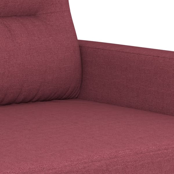 2-sitssoffa vinröd 120 cm tyg