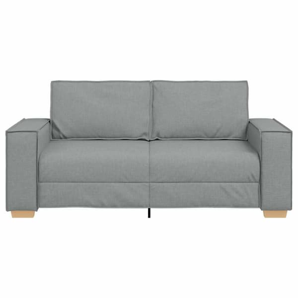 2-sitssoffa ljusgrå 180x78x84 cm tyg
