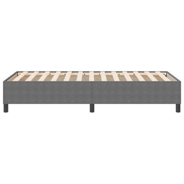 Plattform sängram Ljusgrå 90 x 200 cm Kordread tyg