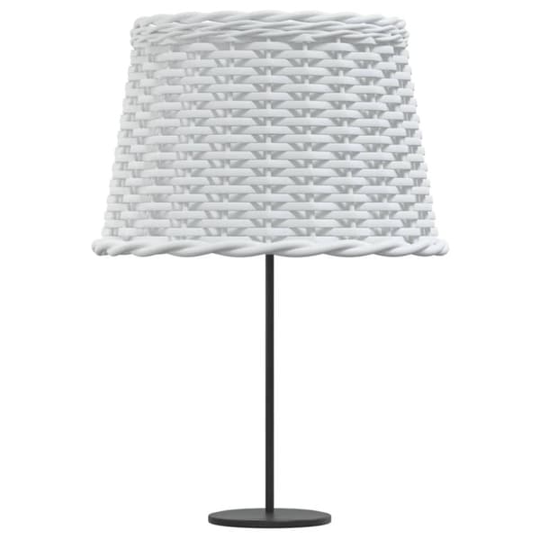Lampskärm vit Ø40x26 cm korgmaterial