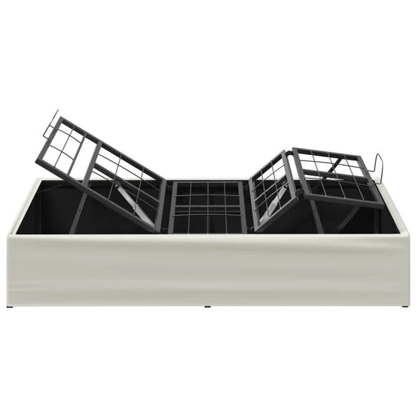 Elektrisk Justerbar Säng Ram Vit 200 x 100 x 33,5 cm Stål