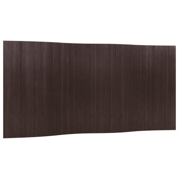 Rumsavdelare mörkbrun bredd 400 cm höjd 165 cm bambu