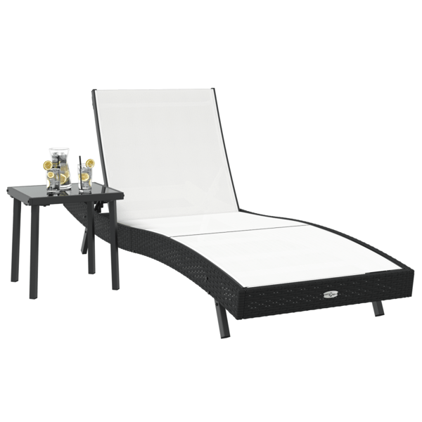 Solstol 2 pcs Svart och Vitt konstrotting