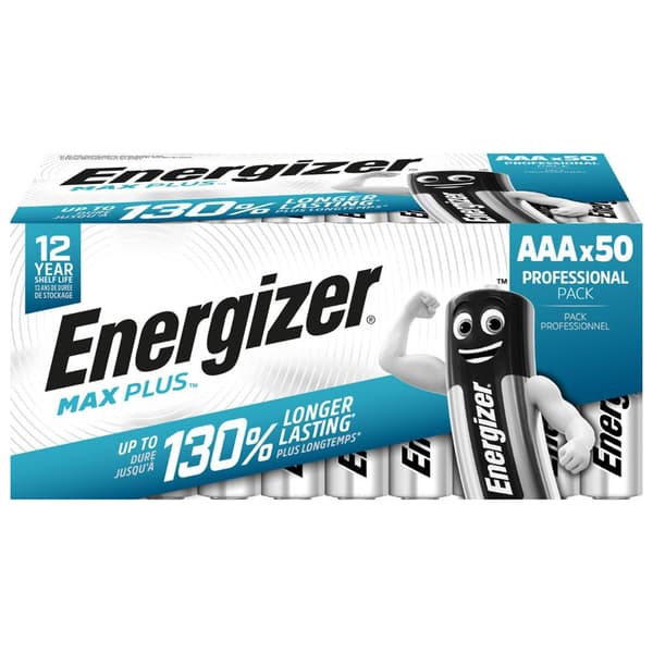 Batteri ENERGIZER Max Plus AAA 50/fp