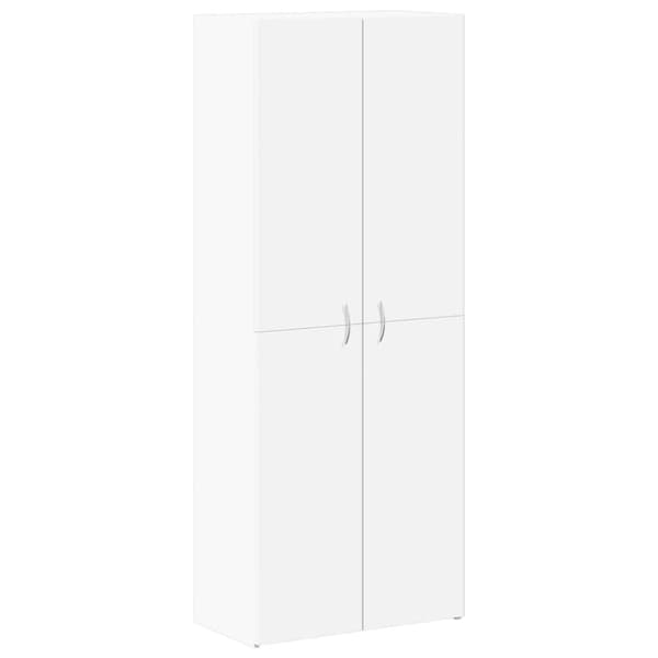 Dokumentskåp vit 60x32x153 cm konstruerat trä
