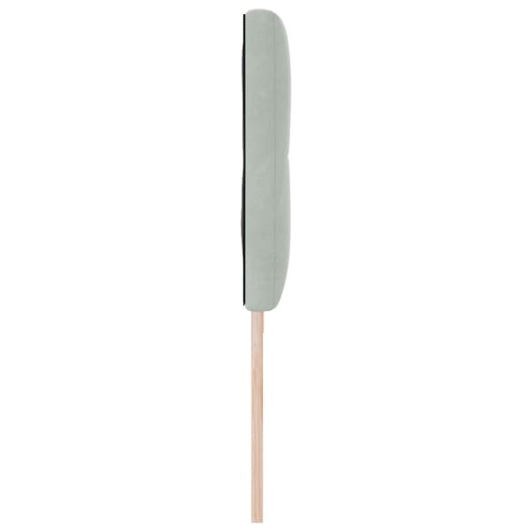 Huvudgavel Ljusgrå 200 cm Sammet