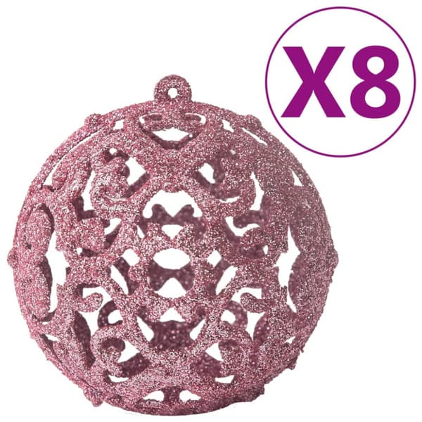 Julgranskulor 100 st rosa