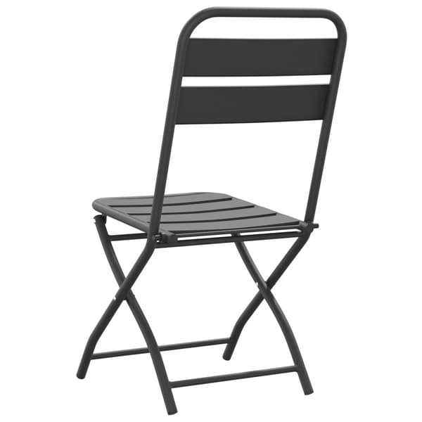 Fällstol för trädgård 2 pcs Antracit 42 x 52 x 82cm