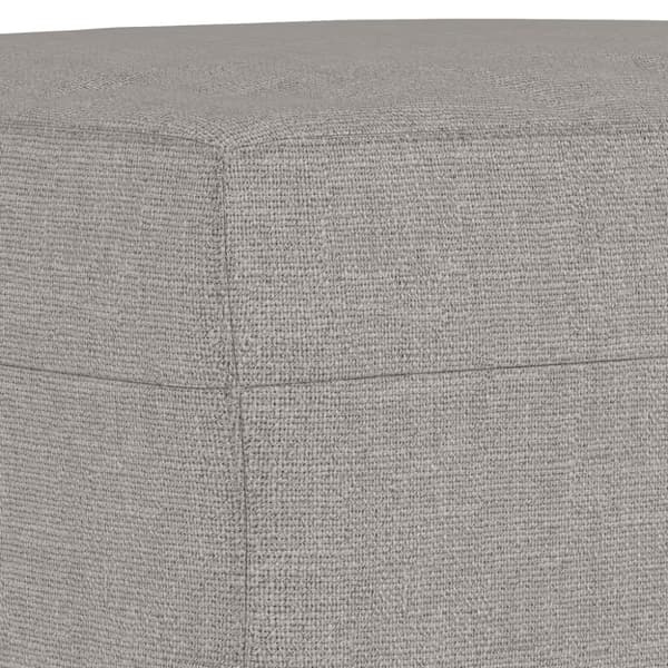 Fotpall Ljusgrå 70x55x41 cm tyg