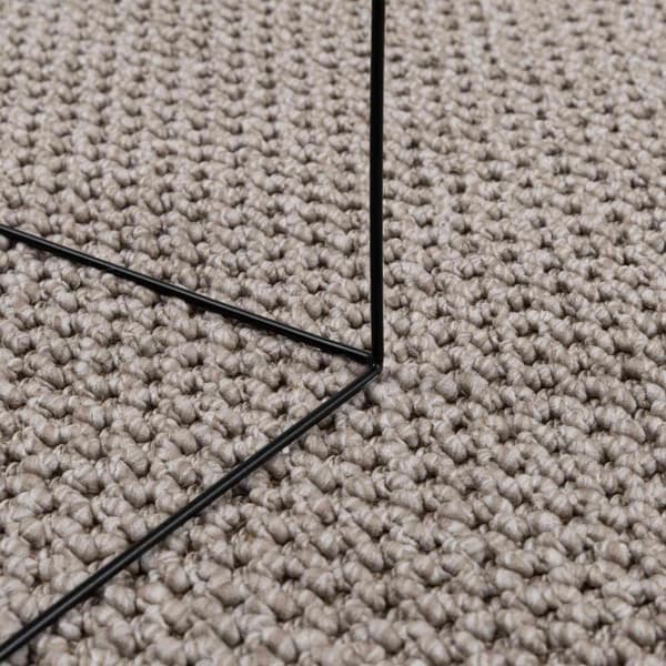 Inomhusmatta LUGO Kräm och Taupe Ø 200 cm Polyester