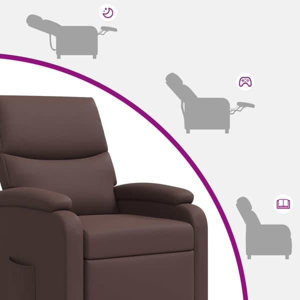 Recliner Brun Konstläder