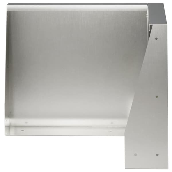 Stödvägg 2 st 50 x 50 x 40 cm Rostfritt stål Silver