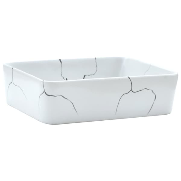 Handfat vit rektangulär 46x35,5x13 cm keramik