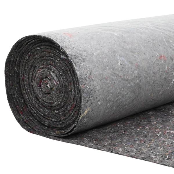 Dammmadrass Grå 1 x 10 m Polyester och Bomull