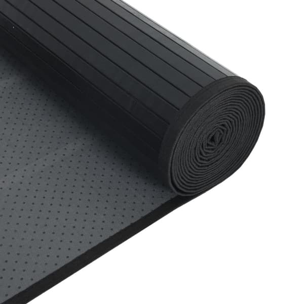 Matta rektangulär svart 60x100 cm bambu