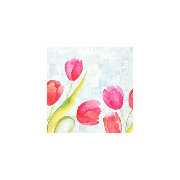 Servett Tulips 3-lags 40x40cm 250/fp