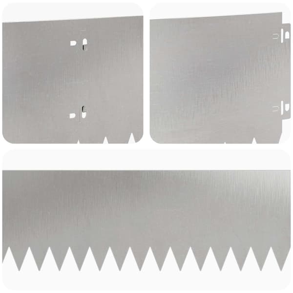 Kant för gräsmatta 30 pcs 103 x 20 cm Stål Silver