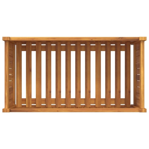 Odlingslåda med foder 80x42x40 cm massivt akaciaträ