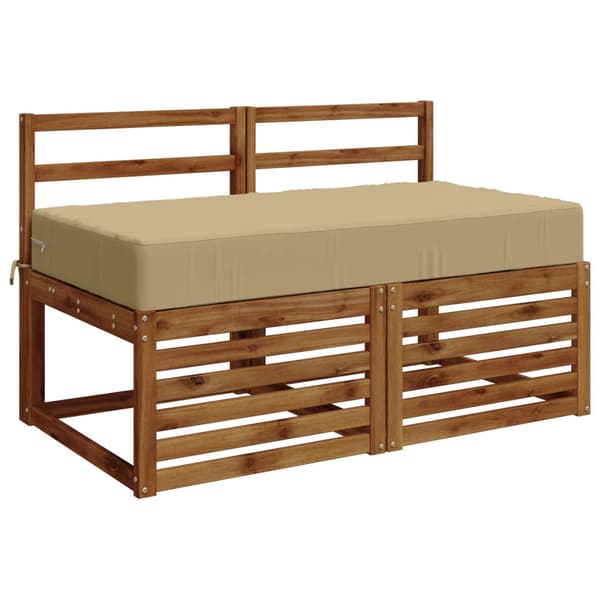 Sittkudde SOEST 100% Polyester Beige 120 x 60 x 15 cm