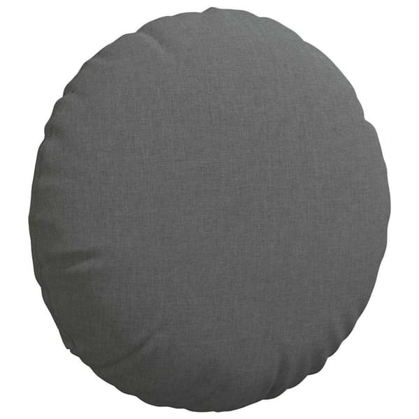 Sittkuddar 2 pcs Mörkgrå Ø40 x 13 cm tyg