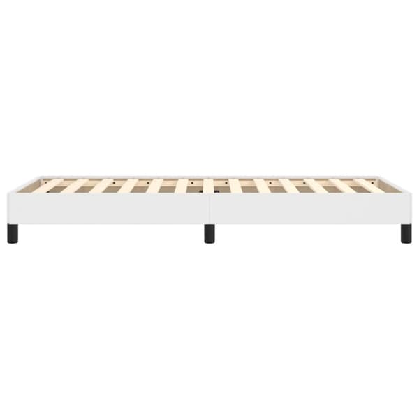 Sängram vit 100x200 cm konstläder