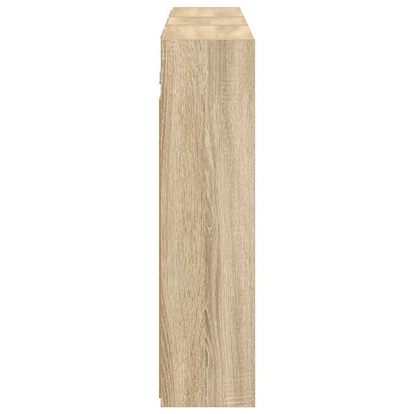 Badrumsskåpsset för 3 pcs 116 x 16 x 62,5 cm Konstruerat trä