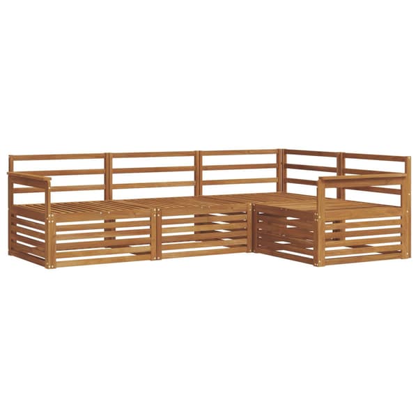 Utomhussoffset 4 pcs Naturfärg