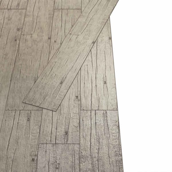 Golvplankor 36 pcs Grå 5,02 m² PVC