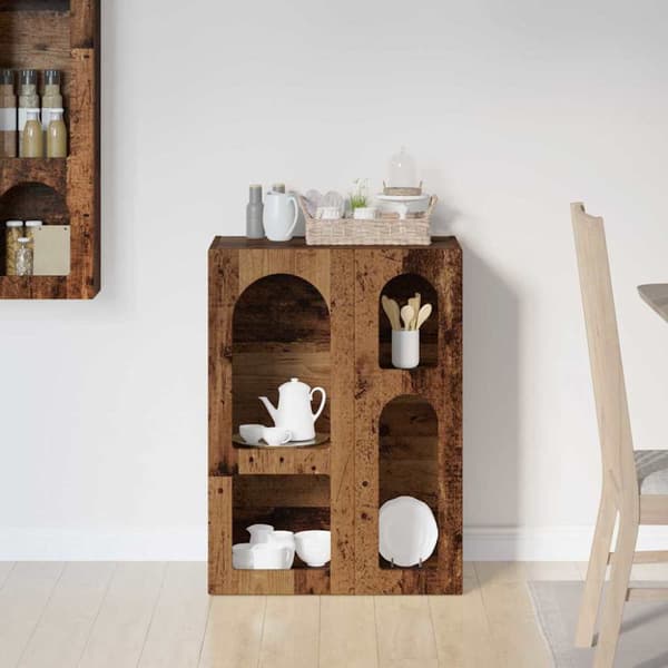 Sideboard Gammalt trä 59 x 35 x 80.5 cm Konstruerat trä