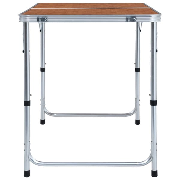 Hopfällbart campingbord aluminium 120x60 cm