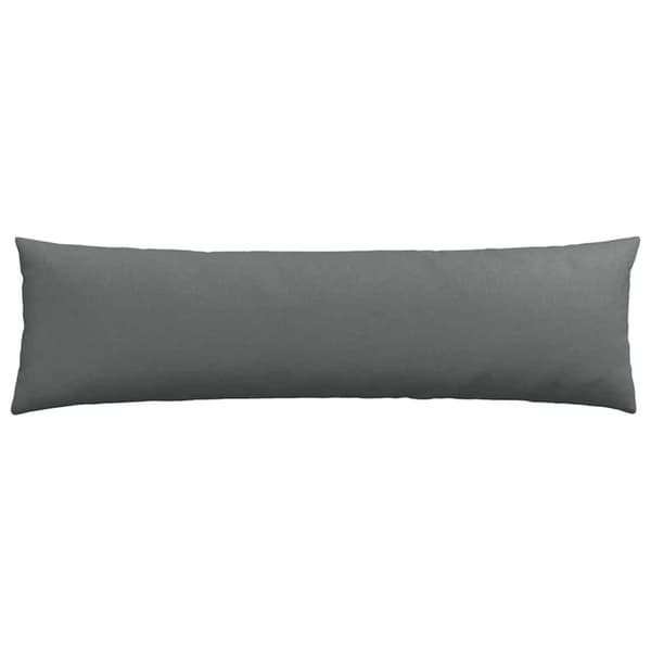 Sofakuddar 2 pcs Mörkgrå 145 x 40 cm tyg