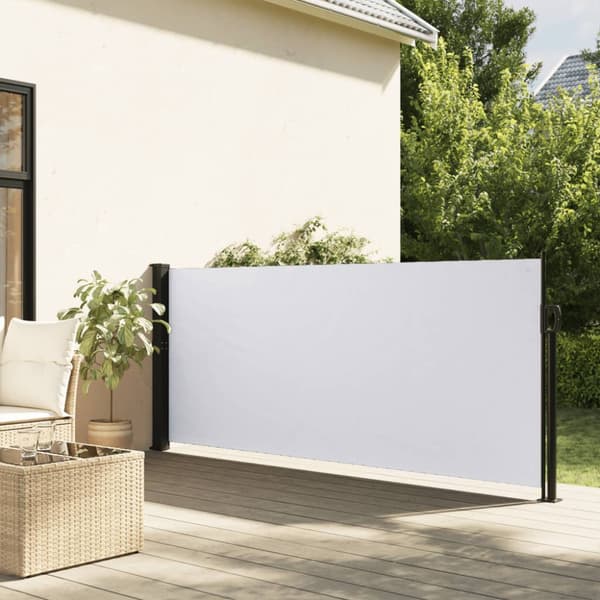 Indragbar sidomarkis vit 140x300 cm