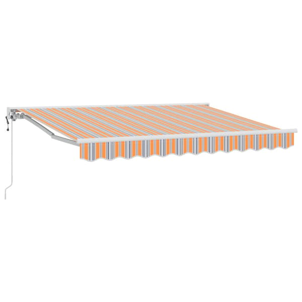 Elektrisk Retraktabel Markis Orange, Grå, Blå, Vit 3,5 x 2,5 m
