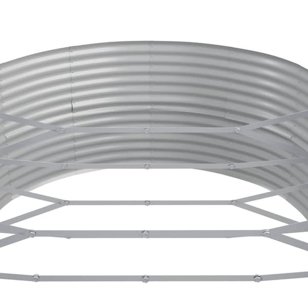 Odlingslåda galvaniserat stål 544x100x36 cm antracit