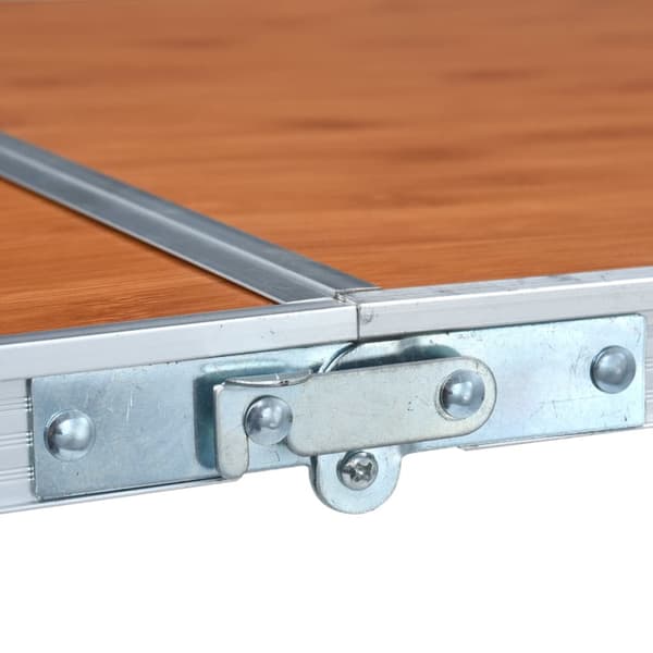 Hopfällbart campingbord aluminium 180x60 cm