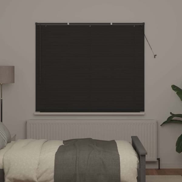 Persienner Mörkgrå 175 x 155 cm Aluminium