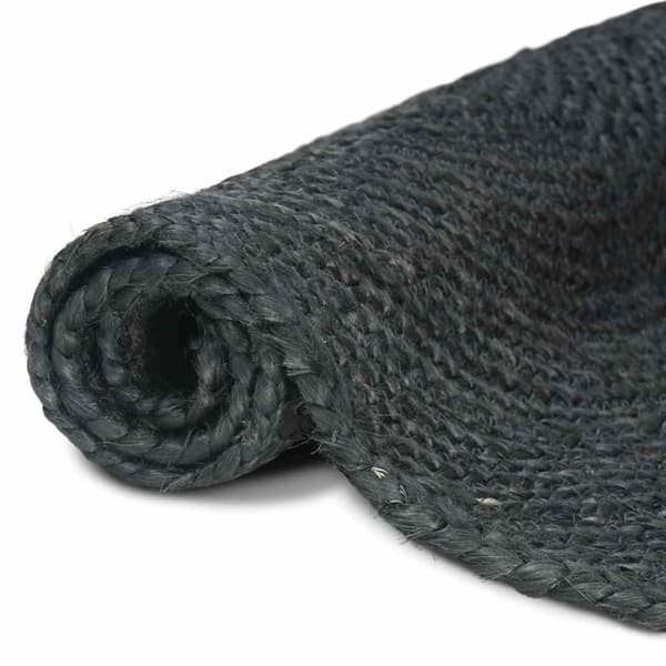 Områdesmattor Rektangulär Mörkgrå 60 x 110 cm Jute