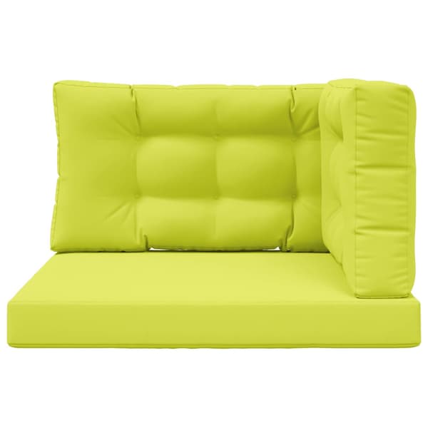 Utomhus Soffa Kudde 3 pcs Grön Polyester