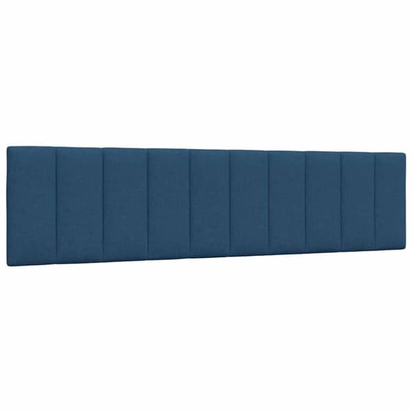 Bed Frame without Mattress "Hanko" Blue 200x200cm Fabric