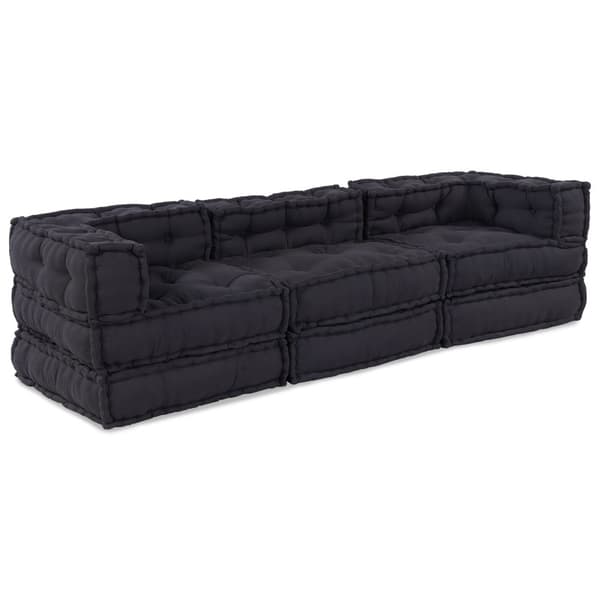 Modulsofa enhet 3 pcs Antracit Tyg